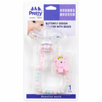 Butterfly Baby Pacifier with Clip Chain & Beads – 0% BPA | 0+ Months