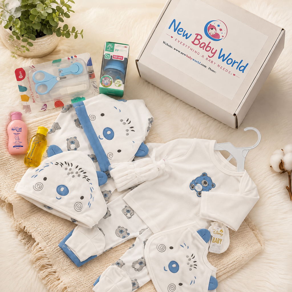 New Baby World Premium Newborn Baby Gift Box – Complete Baby Hamper