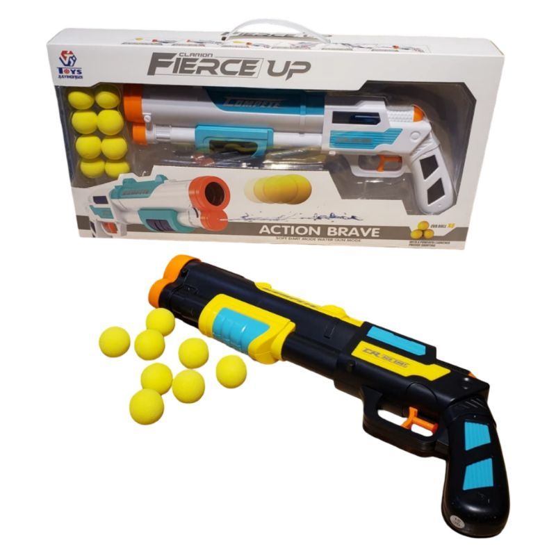 Eva Soft Gun Toy – 2 Colours Mix for Kids (Pack Box)