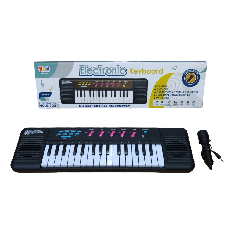 Electronic 32 Keys Piano with Microphone – Musical Toy for Kids & Toddlers