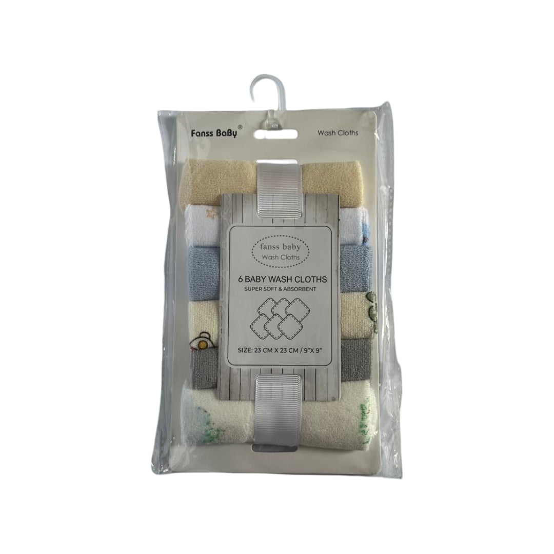 Baby Face Towel | 6PCS – Soft, Gentle & Skin-Friendly