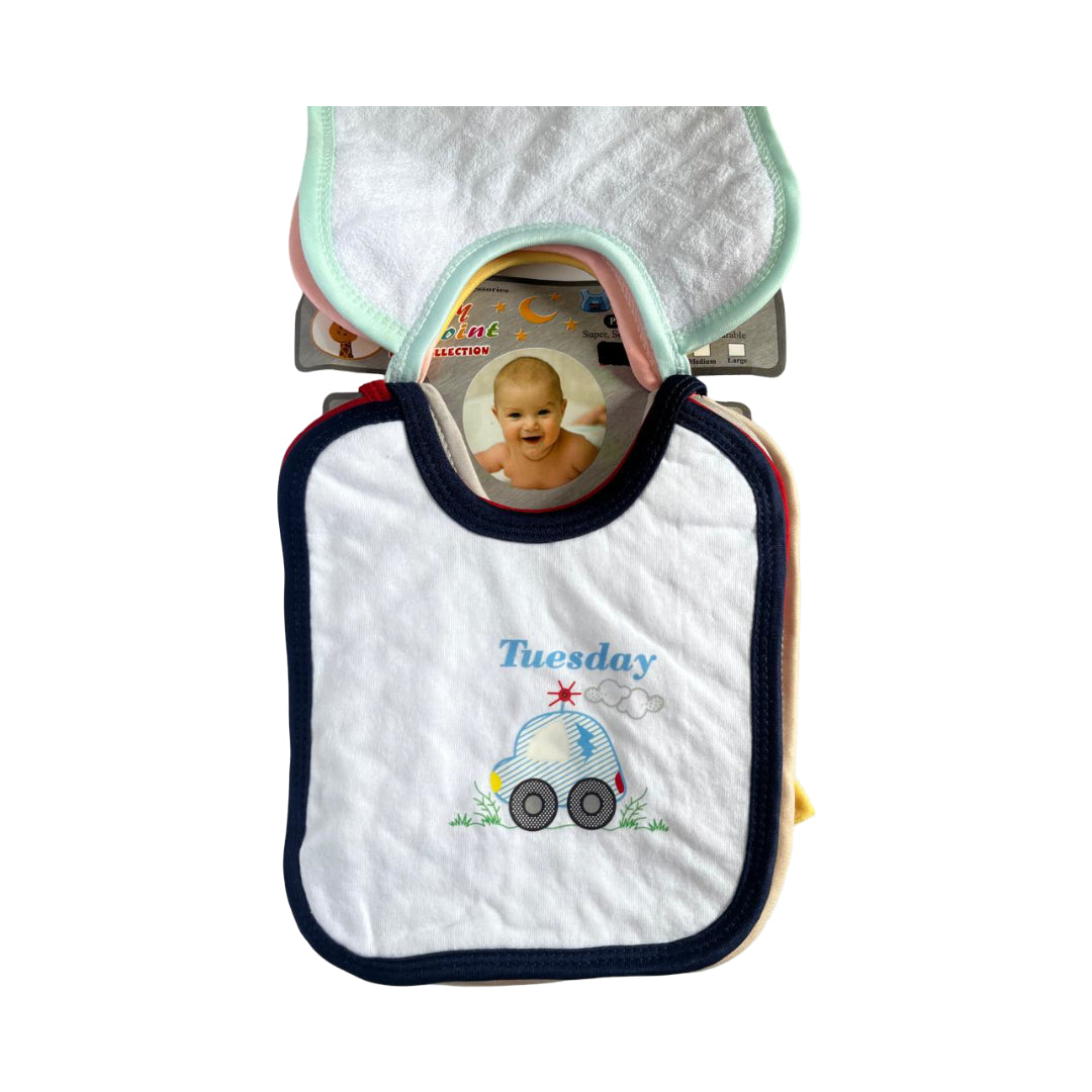 Infant Baby 7 Piece Bibs Set – Soft, Absorbent & Skin-Friendly