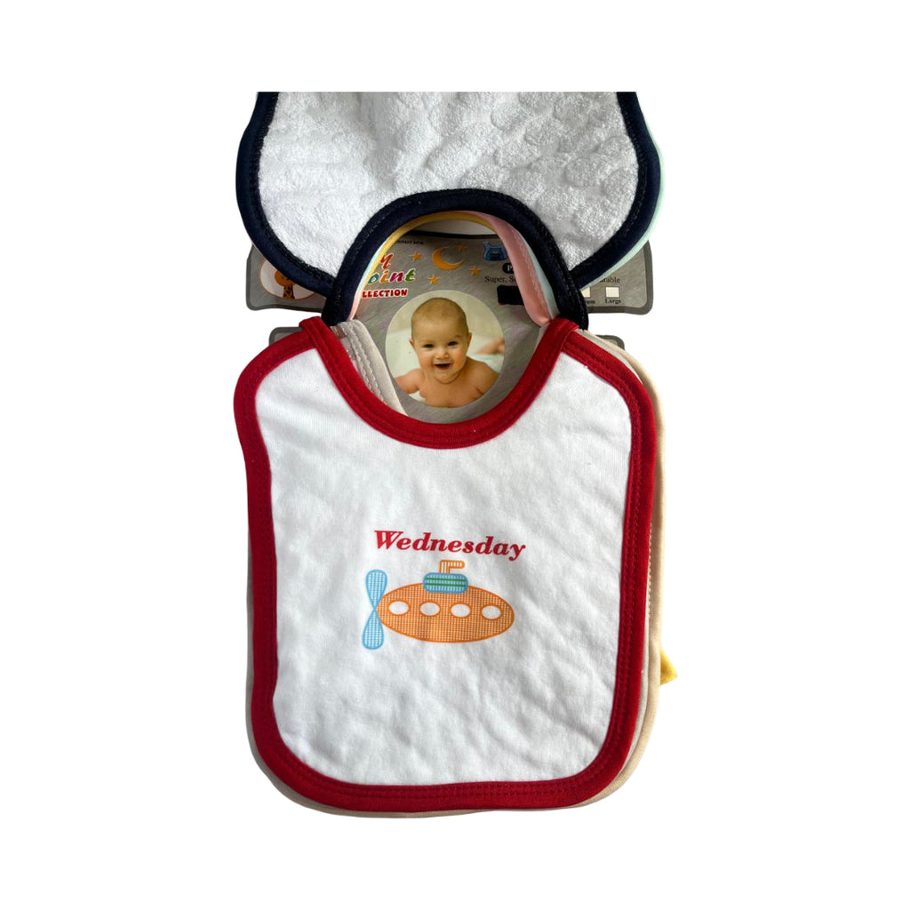 Infant Baby 7 Piece Bibs Set – Soft, Absorbent & Skin-Friendly