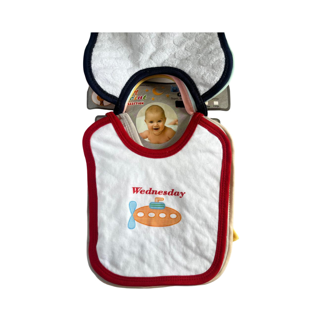 Infant Baby 7 Piece Bibs Set – Soft, Absorbent & Skin-Friendly