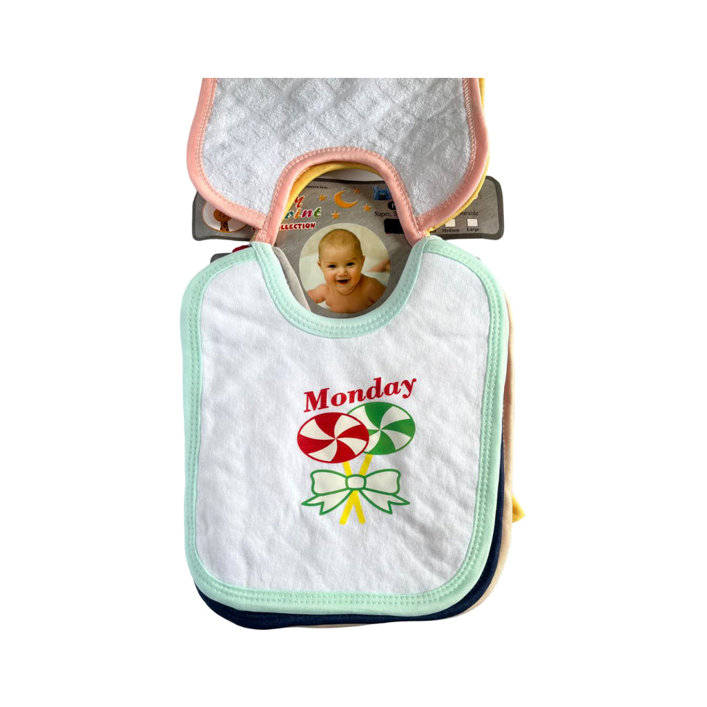 Infant Baby 7 Piece Bibs Set – Soft, Absorbent & Skin-Friendly