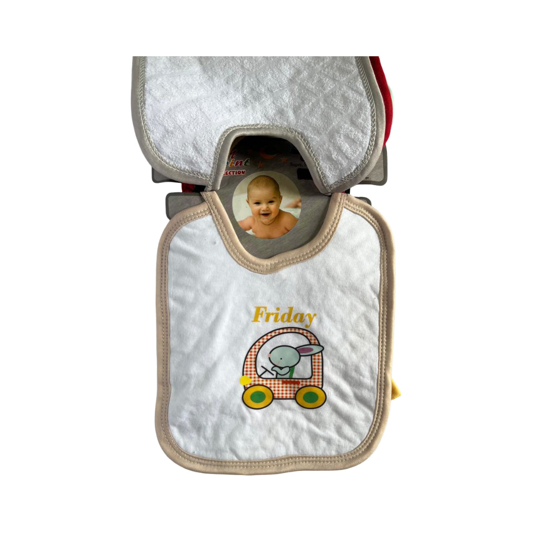 Infant Baby 7 Piece Bibs Set – Soft, Absorbent & Skin-Friendly
