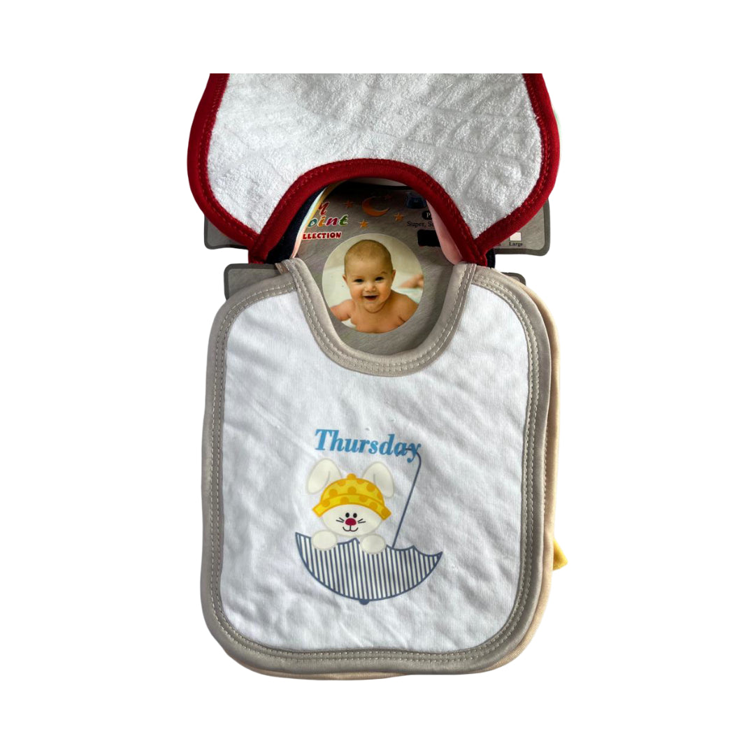 Infant Baby 7 Piece Bibs Set – Soft, Absorbent & Skin-Friendly
