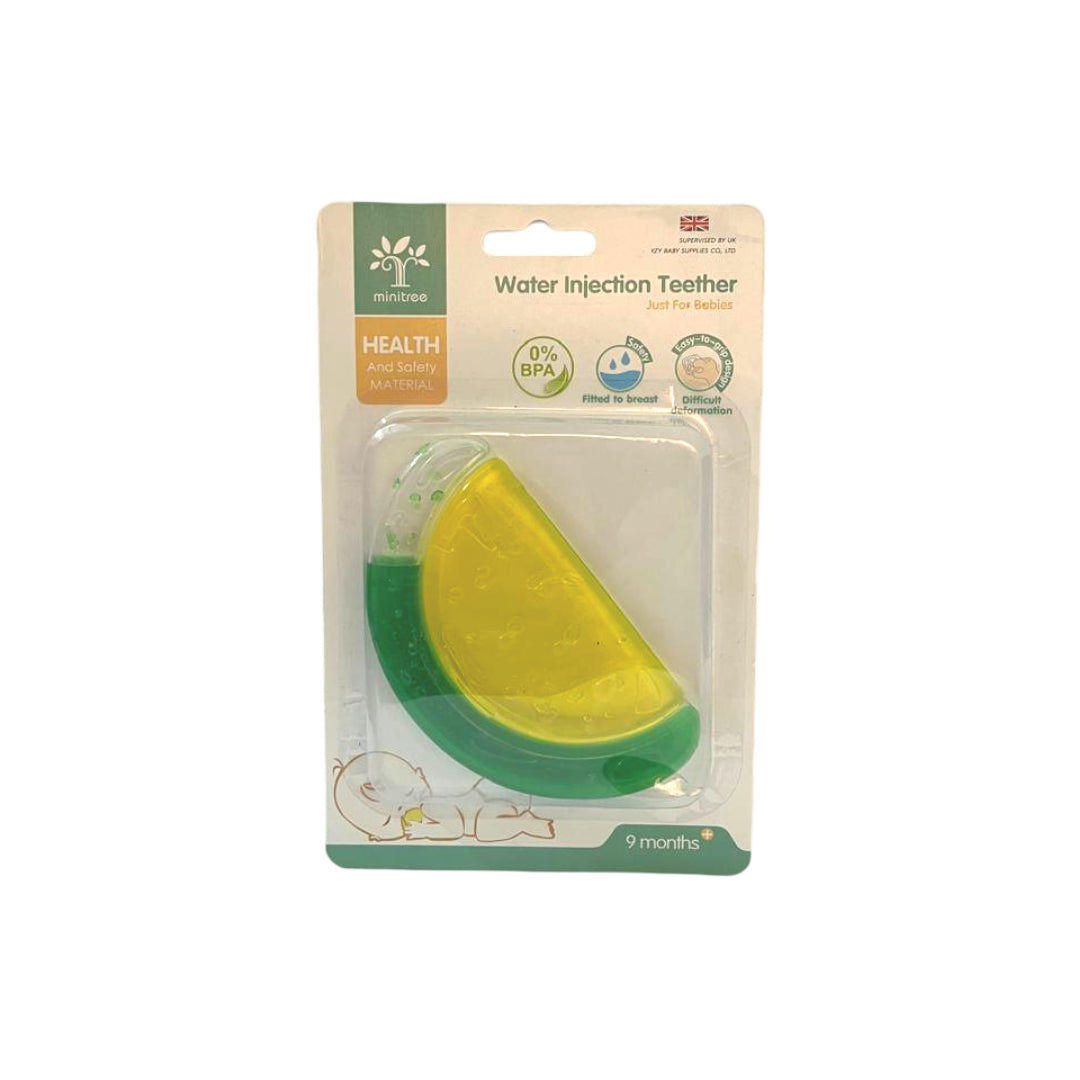 Slice Shape Minitree Water Injection Baby Teether – BPA-Free Silicone