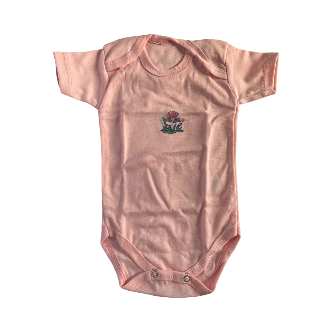 Pack of 5 Short Sleeve Bodysuits – Newborn Baby 0 to 3 Months | Soft & Breathable