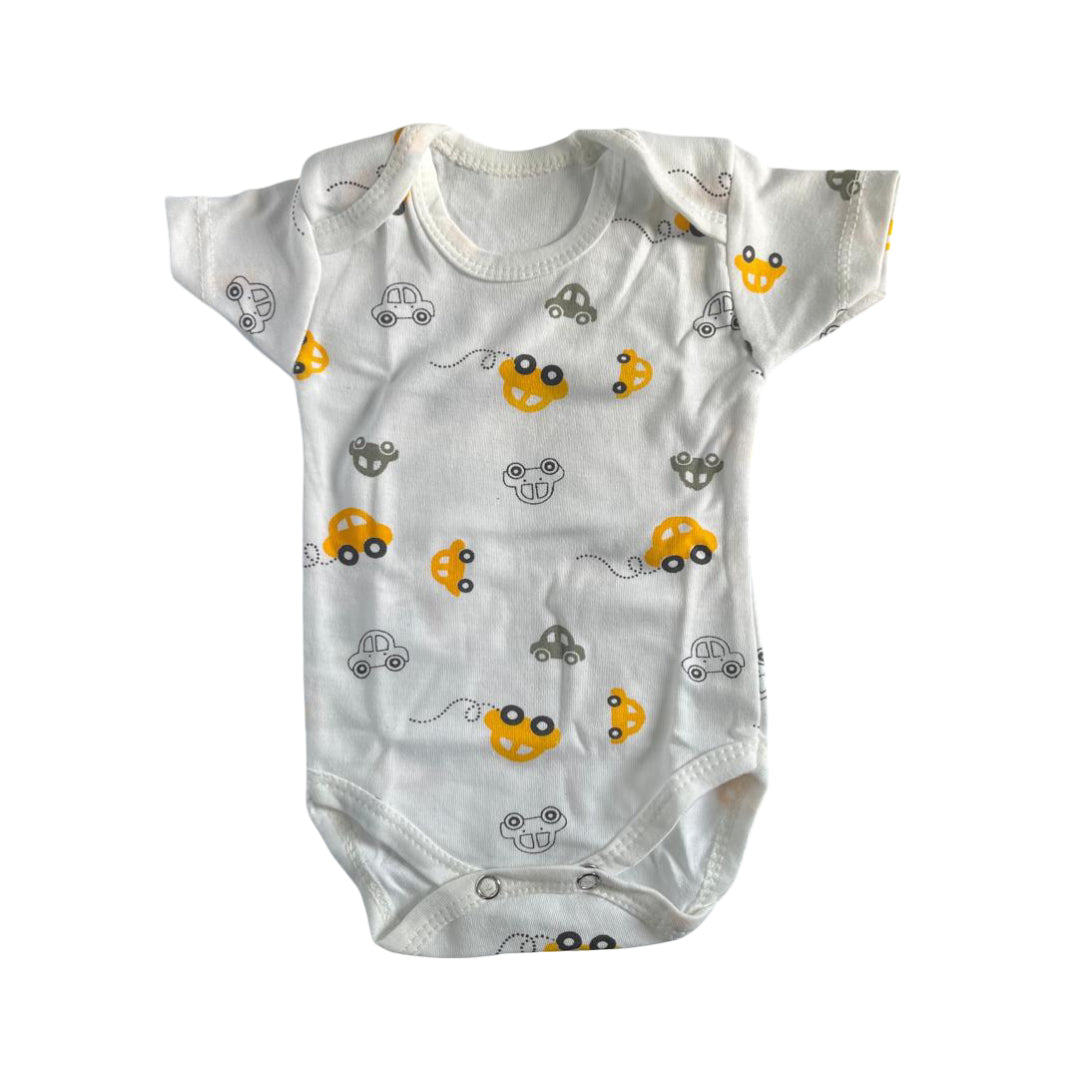 Pack of 5 Short Sleeve Bodysuits – Newborn Baby | Soft & Comfortable Everyday Wear