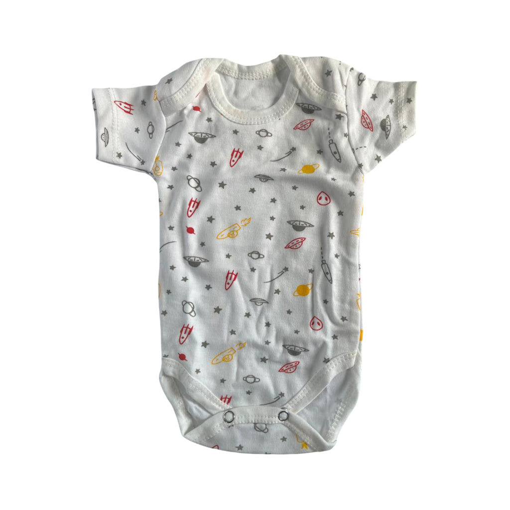 Pack of 5 Short Sleeve Bodysuits – Newborn Baby | Soft & Comfortable Everyday Wear