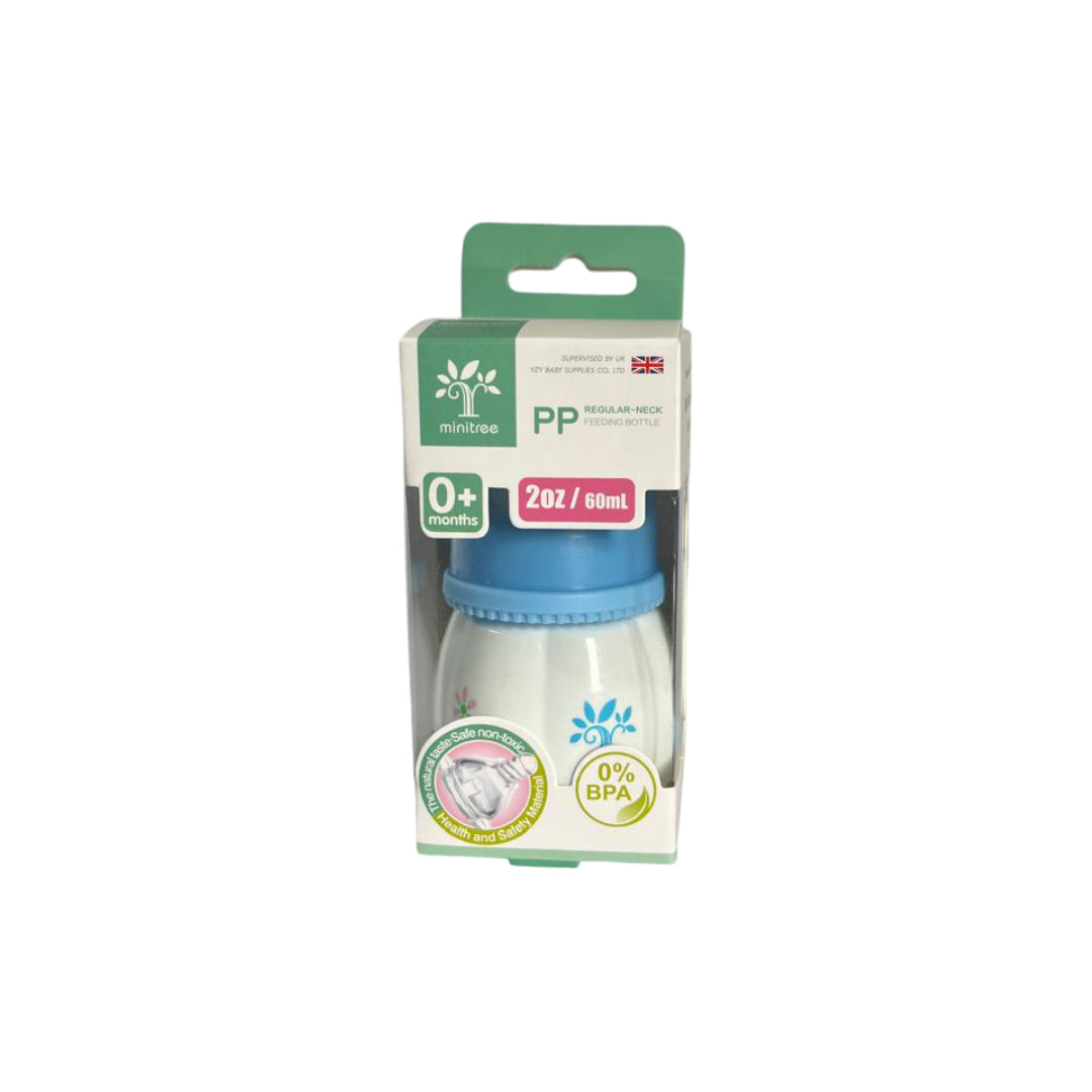 Minitree Regular Neck Feeding Classic Bottle – 2 Oz / 60ml | 0% BPA